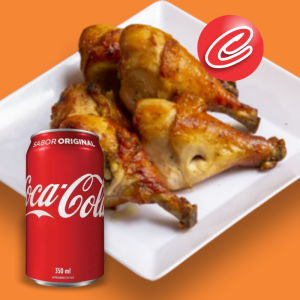 Promo Coxa de Frango com 01 Coca Lata Gelada