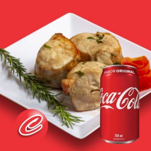Promo 01 Unidade Lombinho Suíno Porquinho com 01 Coca Lata Gelada